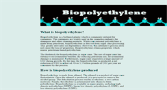 Desktop Screenshot of biopolyethylene.com