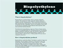 Tablet Screenshot of biopolyethylene.com